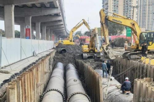 时代大道DN2600原水联络管工程提前顺遂完工 - 77779193永利官网新闻 - 杭州萧山情形集团有限公司